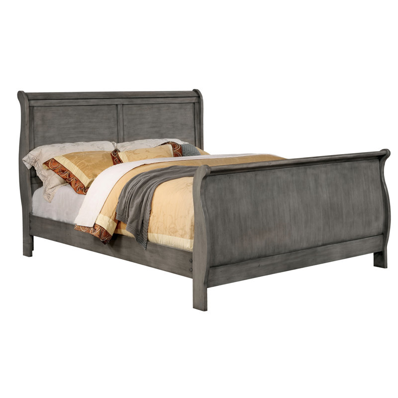 Lit-bateau Aliska, Gris, Grand