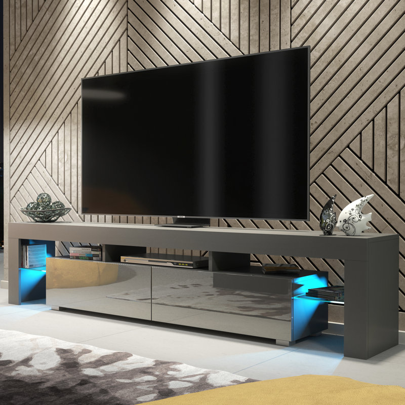 Bimlesh Unfinished TV Stand for TVs up to 48" with Fireplace Included