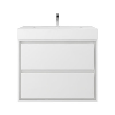30'' Single Bathroom Vanity with Acrylic Top