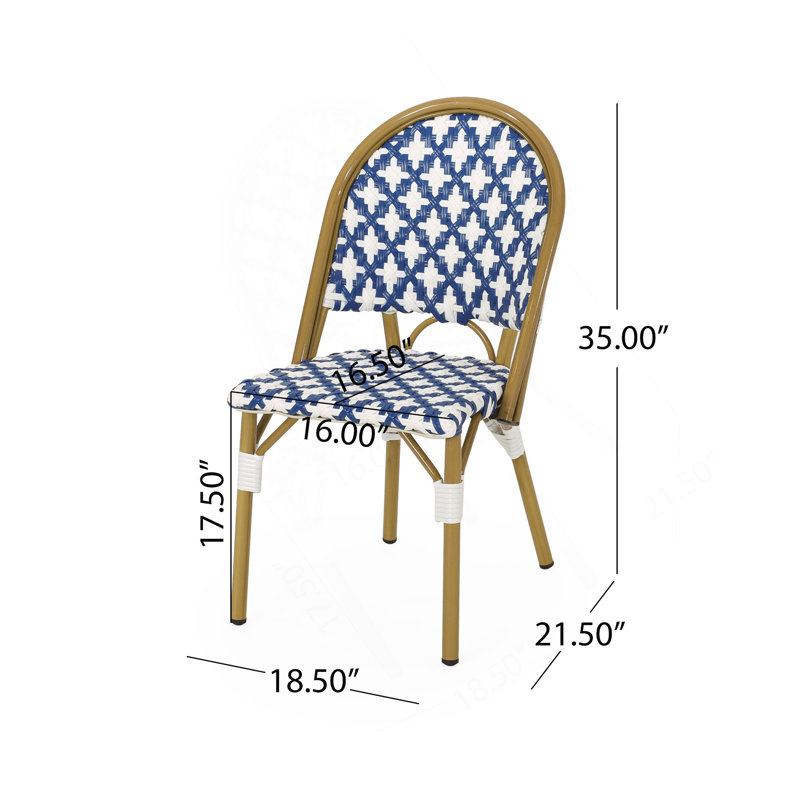 Chaise French, Bleu