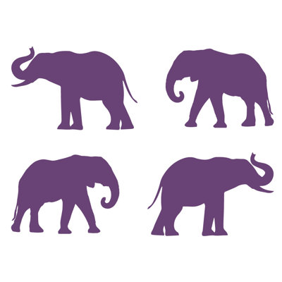 Décalcomanie murale motif éléphant