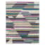 Geometric Area Rug in Black/Purple-45410804