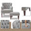 Fauteuil rembourré avec repose-pieds-1161690814