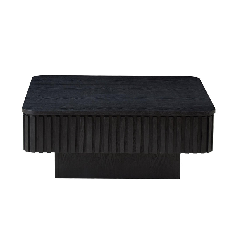Table basse carrée 35,43 pouces Modern Handcraft, Noir
