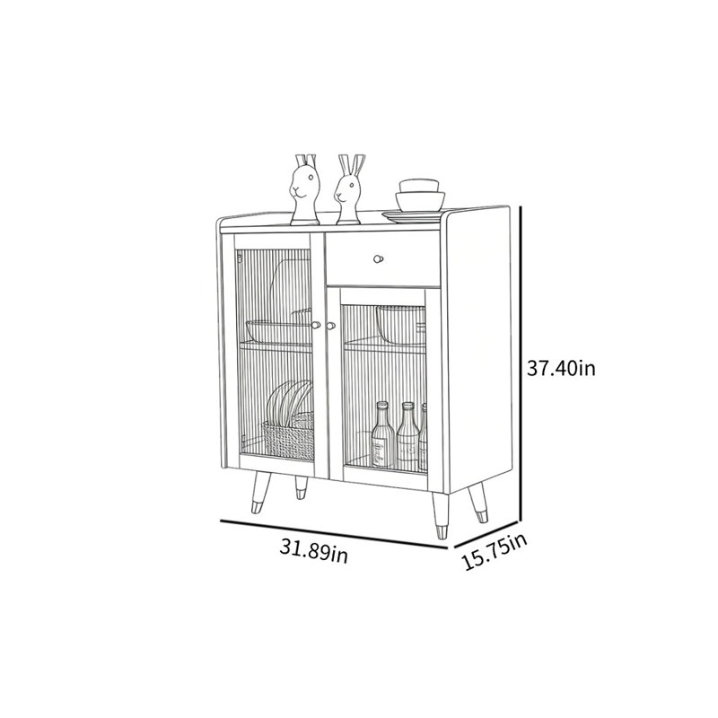 Vitrine murale moderne minimaliste, Gris