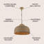 Aaroosh 1 - Light Brown/Brass Gold Pendant