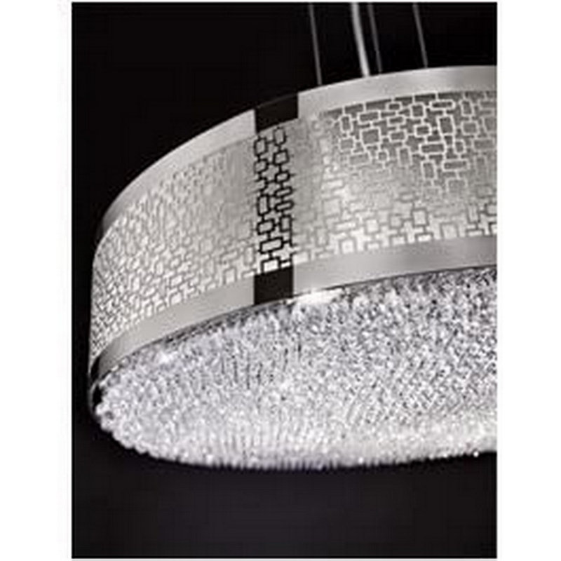 Lustre cylindrique unique à 8 lumières