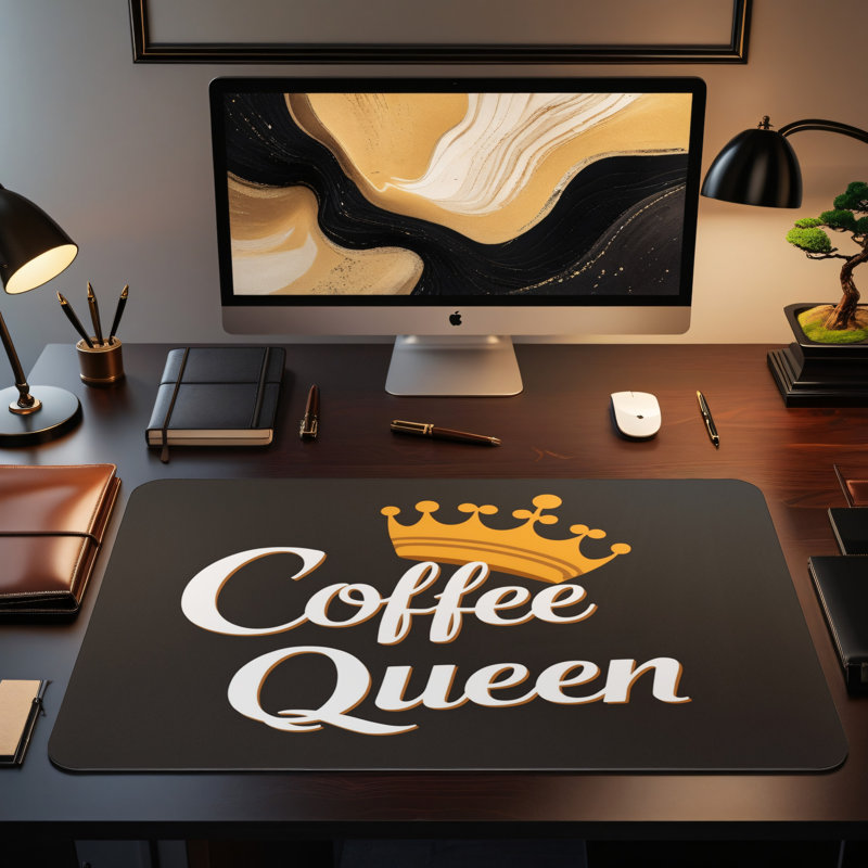 Polyester Desk Pad, 14.4x12.1