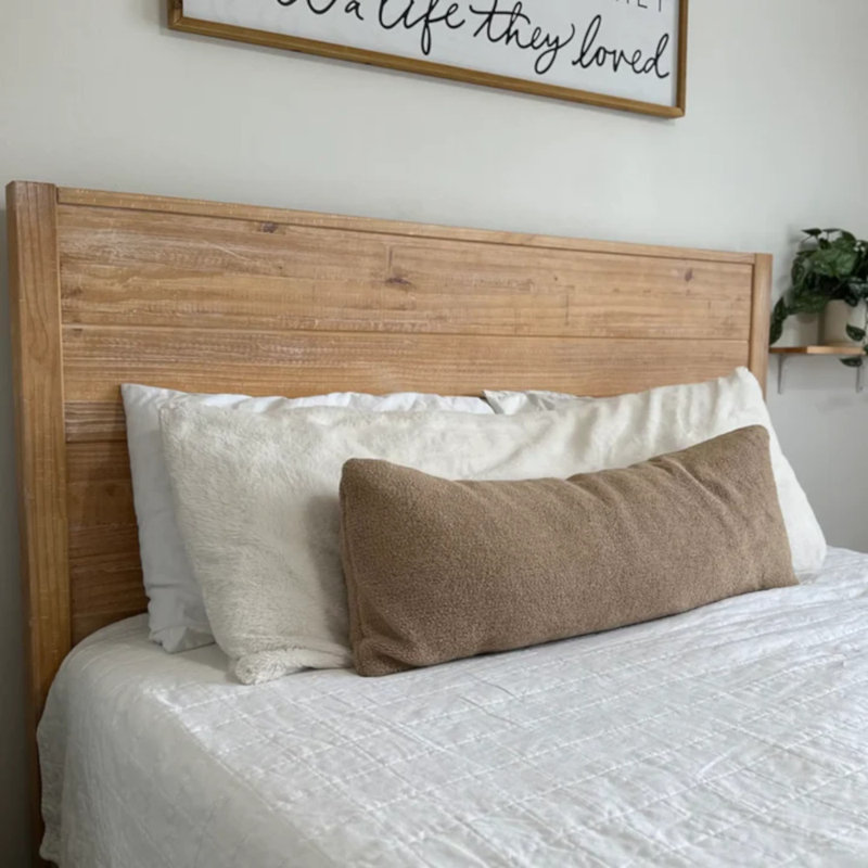 Montauk Solid Wood Panel Bed, Queen, Driftwood