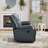 Elegant Modern Overstuffed Manual Premium Genuine Leather Triple Seater Recliner Sofa(Set Of 2）-1604000860