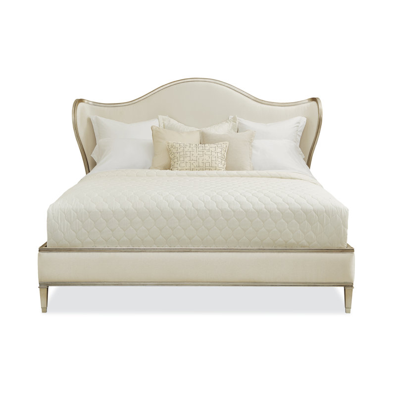 Caracole Classic Upholstered Wingback Bed, King