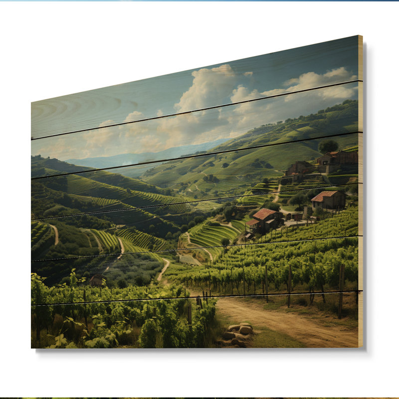 " Scenic Majestic Vineyard III ", 30" H x 40" W x 0.78" D