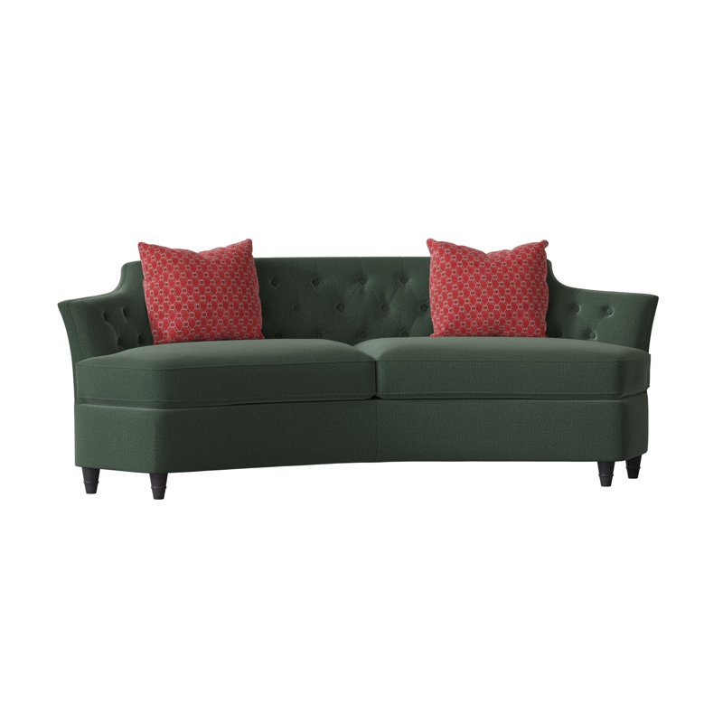 Cee Zee Sofa, Espresso, Venice Navy, Amelia Azalea