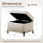 23.6" W Upholstered Chenille Flip Top Storage Ottoman-1203630693