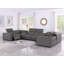 Luxueux modulaire inclinable en cuir véritable 8 pièces avec appuis-tête électriques Redondo-105289669