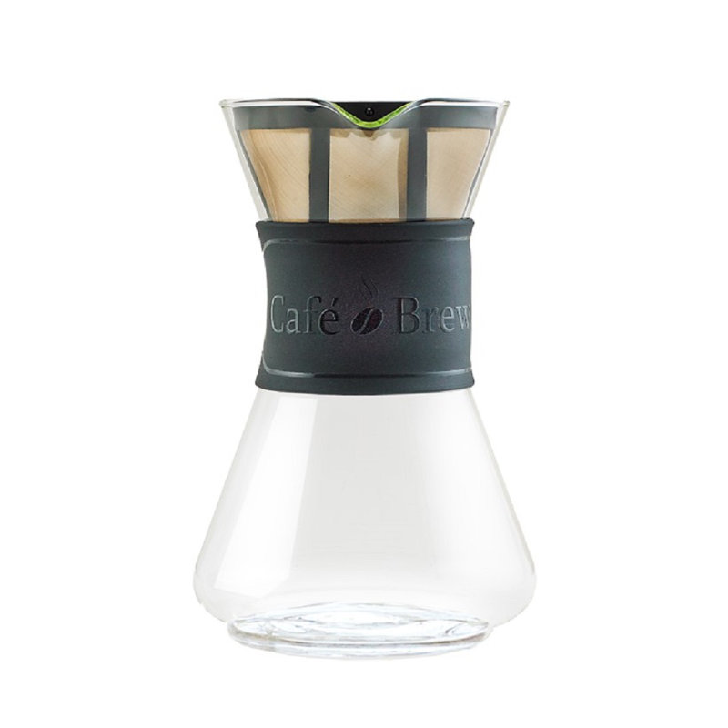 Pour Over Coffee Maker, 8-Cup, Borosilicate Glass from Germany