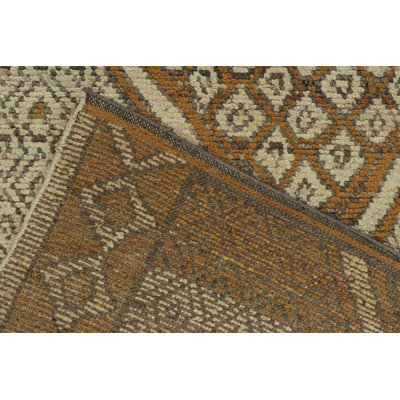 Moroccan Hand Knotted Geometric Area Rug