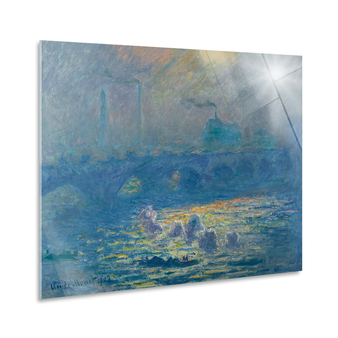 Wandbild Waterloo Bridge von Claude Monet