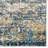 Machine Made Heatset Polyproplyene Area Rugs - Runner, Beige Blue Color, Floral Modern Design, Low Pile Machine Made Area Rugs for Living Room, Bed Room-27435007