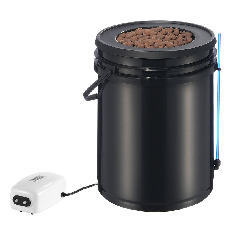 DWC Hydroponics Grow System Deep Water Culture with Top Drip 1 Bucket 5Gal