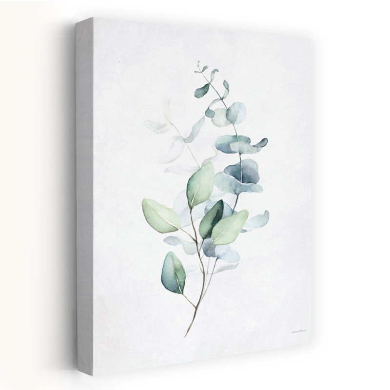«Leafy Retreat 4», art contemporain végétal abstrait, H 24 po x l 16 po