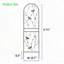 Ensemble de 4 treillis de jardin en métal 71 po x 19,7 po antirouille pour plantes grimpantes pour l'extérieur