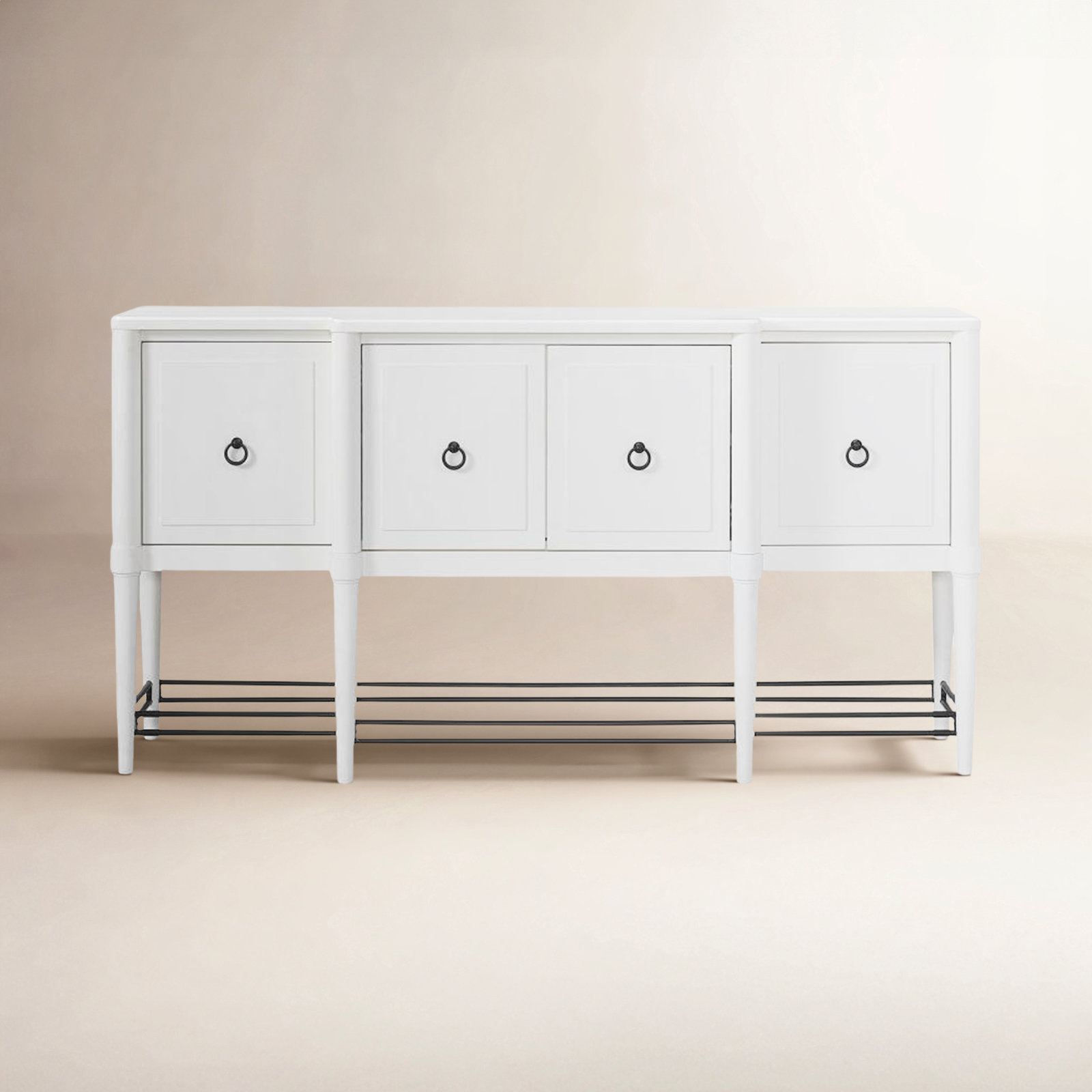 Dana 4-Door Sideboard, White
