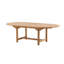 Giolou Rectangular Teak Solid Wood Extendable Outdoor Dining Table - 180 cm W 100 cm D