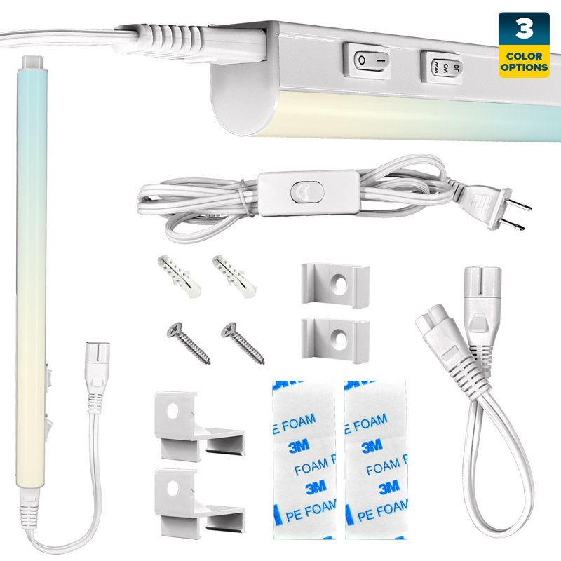 21" Plug In LED Under Cabinet Strip Light