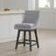 Tabouret de comptoir pivotant rembourré Zahara-101687101