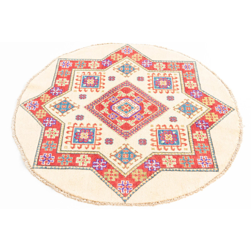 Round Olander Red Rug