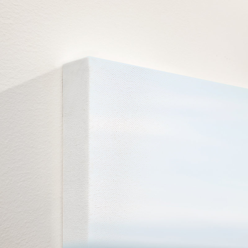 By the Sea, Glass Frame, White, 15" H x 20" W