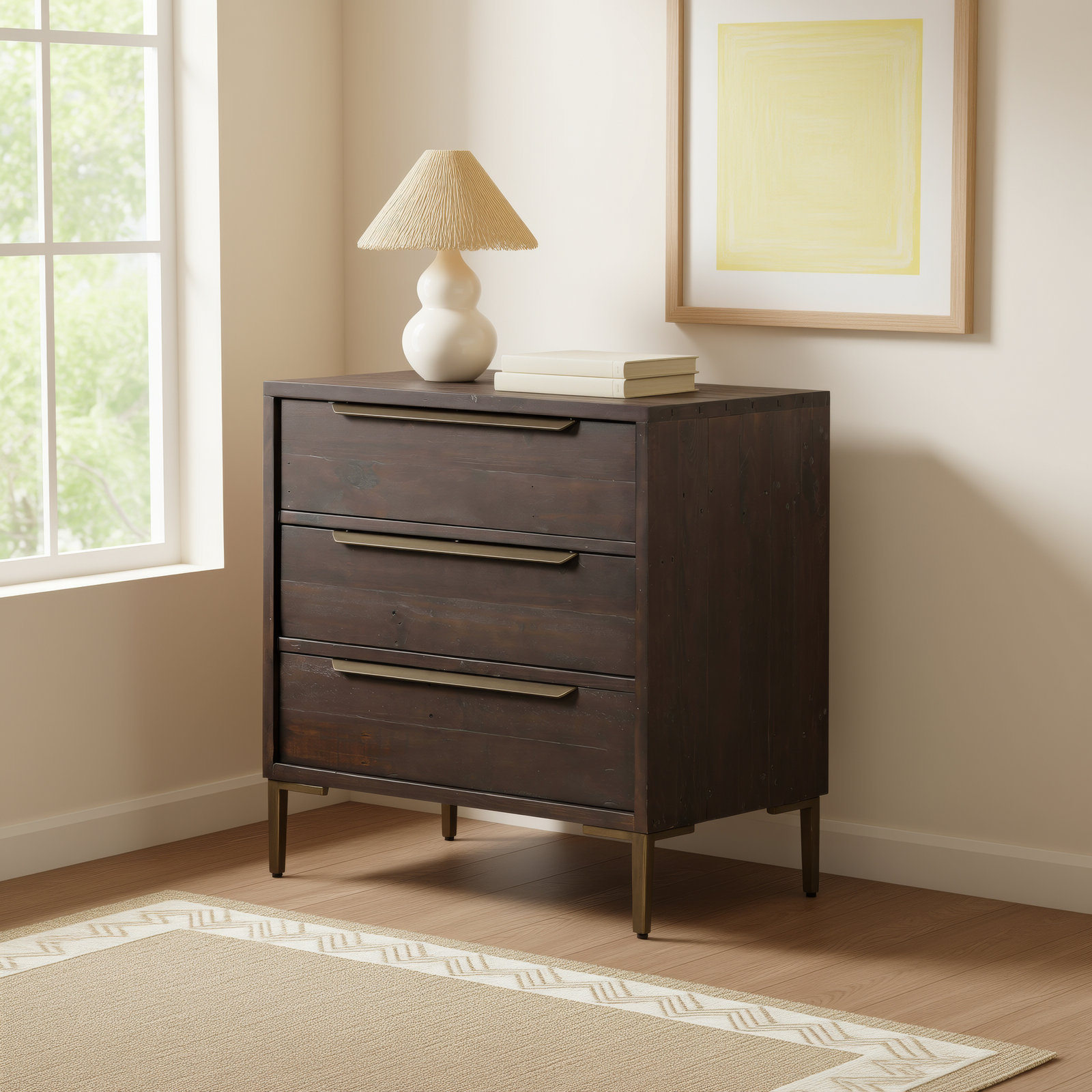 Birchanger 3 - Drawer Dresser, Black