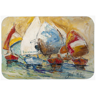 Caroline's Treasures Buzzards Sailboat Race Glass Cutting Board