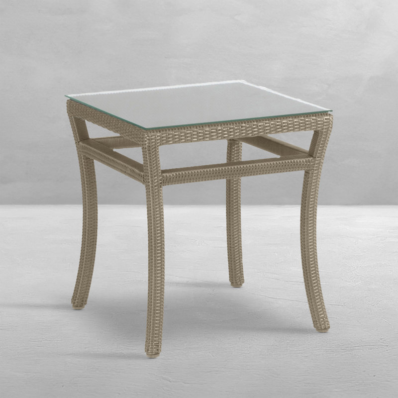 Club Outdoor Side Table, Oyster