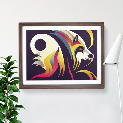 XH1022-10254X Wolf Abstract Vol.2 - Single Picture Frame Painting