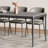Matte modern dining table and chairs-102120419