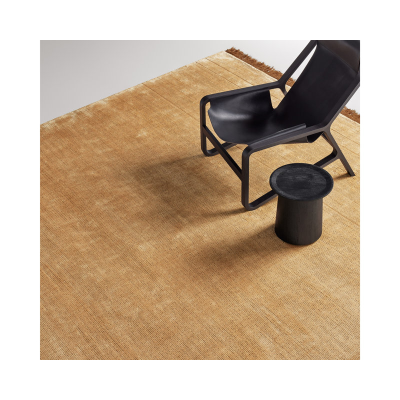 Fancy Area Rug in Gold/Brown,  Rectangle 5' x 8'