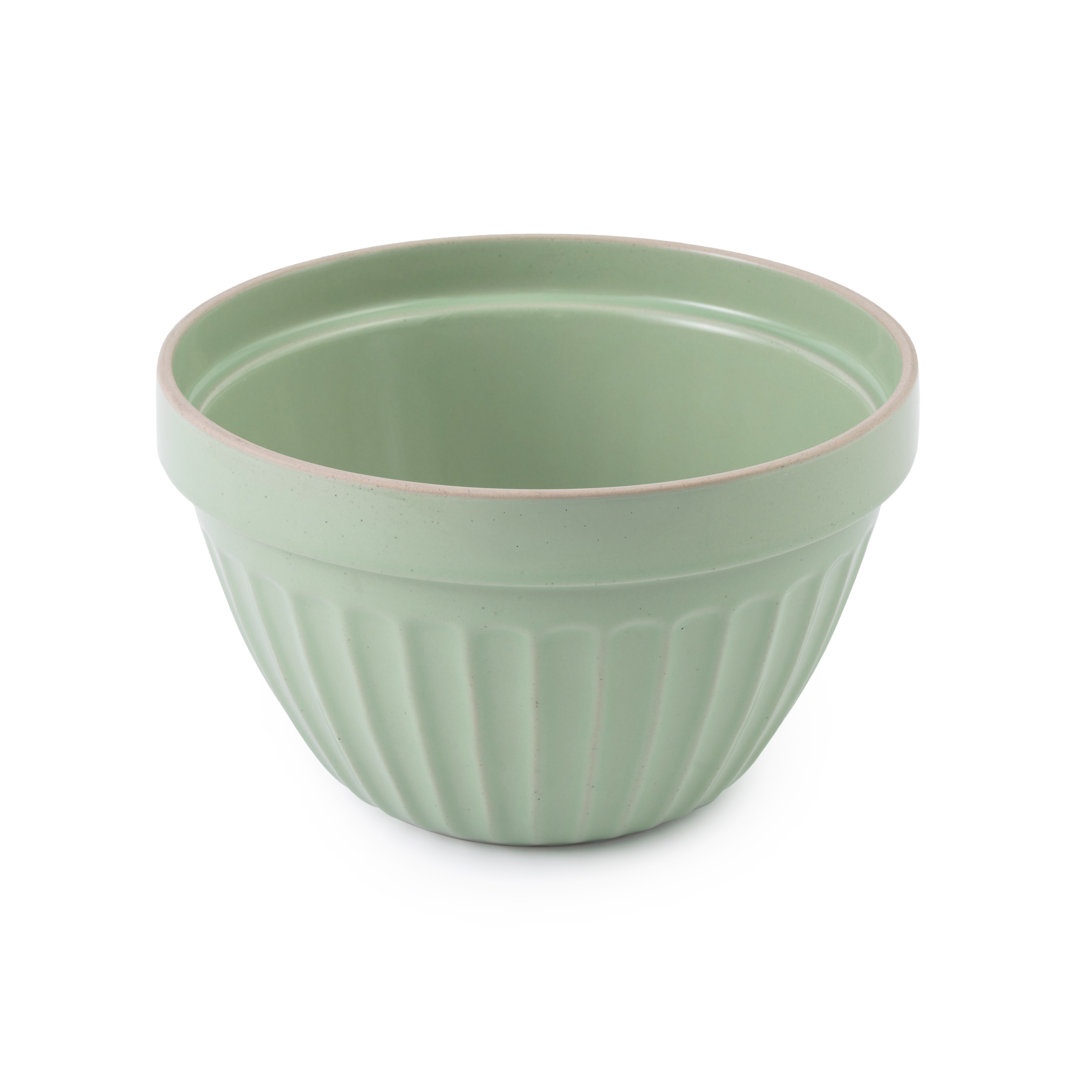 Jamie Oliver Big Love Proper Pudding Bowl, 1.5L Green Stoneware, Pudding Basin ideal for Mixing or Baking Prep