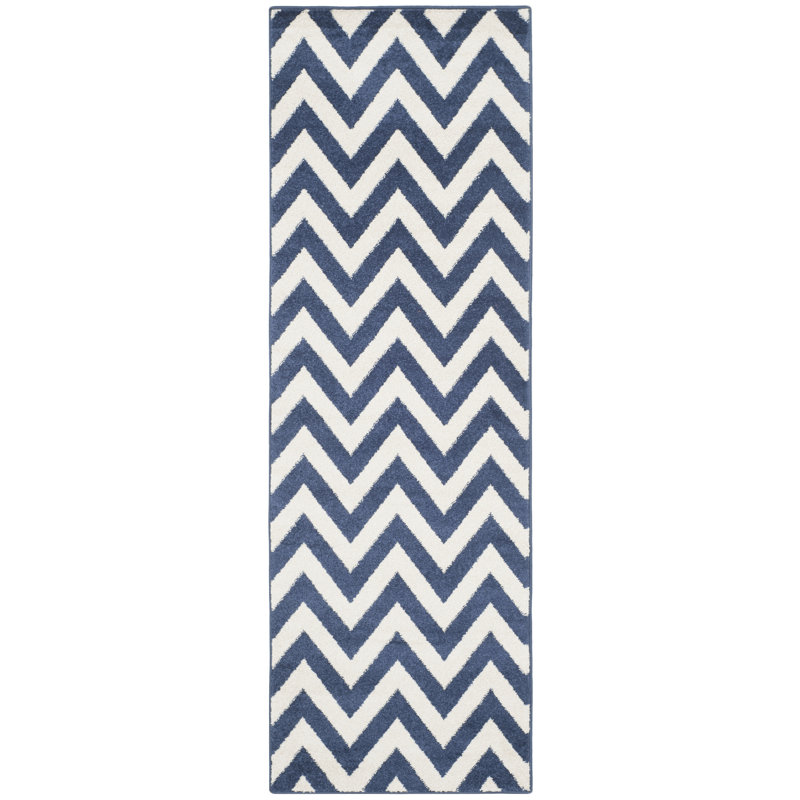 Falstaff Performance Chevron Rug, Runner 2'3" x 11'