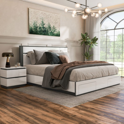 Ensemble de chambre avec lit de rangement 2 pièces Arakawa Winooski