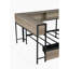 Structure de lit d'angle pour lit simple avec bibliothèque et 2 tiroirs de rangement sous le lit, lit simple moderne avec lumière DEL et station de charge, lit de jour moderne réversible à gauche ou à droite, gris
