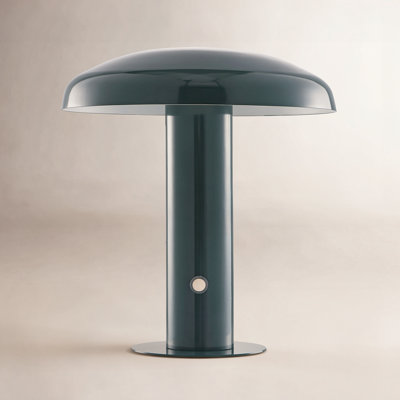 Writzer 11" Contemporary Bohemian Rechargeable/Cordless Dimmable Integrated LED Mushroom Table Lamp
