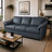 Ramdev Top Grain Leather Sofa with Cushioned Back and Pillow Top Arm-121933960-124301330