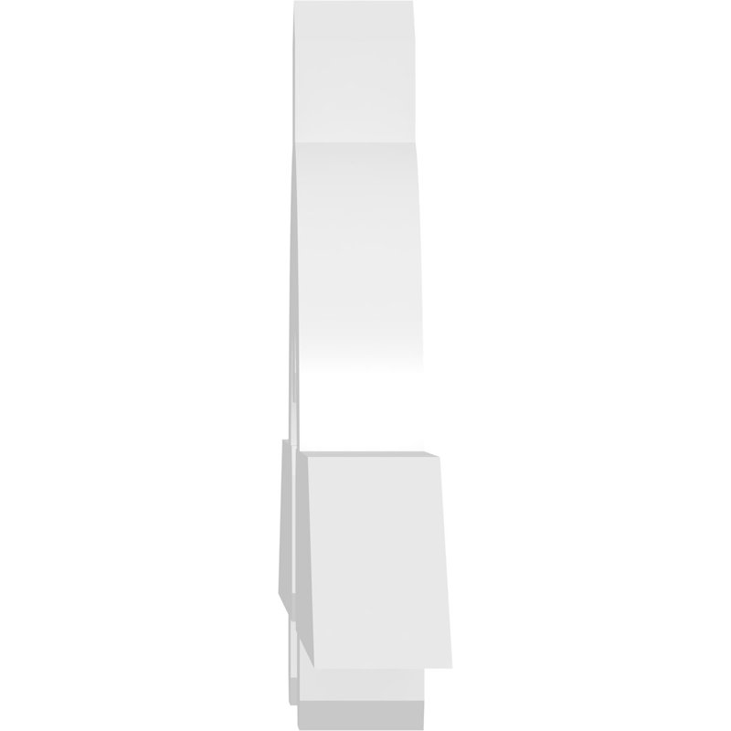 Support de pignon en PVC de qualité architecturale Ericson, H 21 po x l 84 po (pas: 6/12), P 4 po x F 6 po