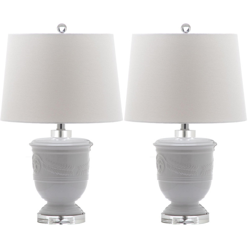Ensemble de lampes de table 23,5 "Baisden, Blanc