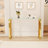 Naym 47.2'' Glass Top Console Table-2047083901