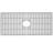 Silicone Grid VIGO Matte Stone 32" L x 15" W Bottom Sink Grid for 36 in. Single Bowl Kitchen Sink-55640952