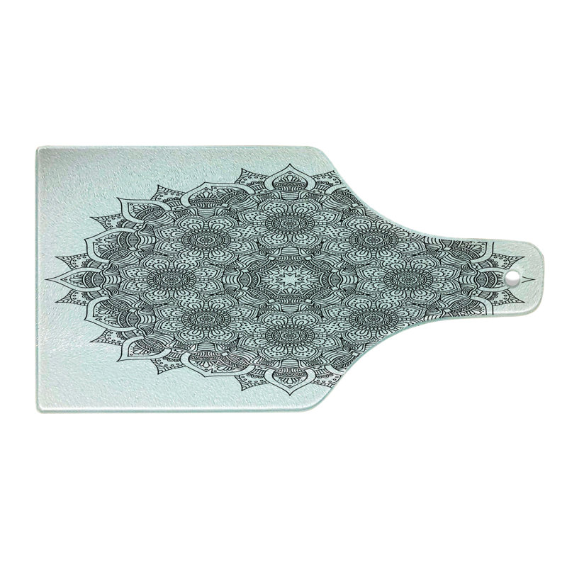 Repose-pieds en verre trempé Ambesonne Mandala