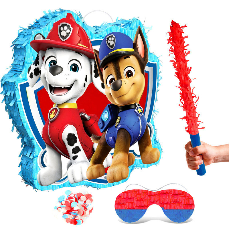Paw Patrol Party Decorations, ensemble de 4 grandes pièces de pinatas Paw Patrol pour fête d'anniversaire